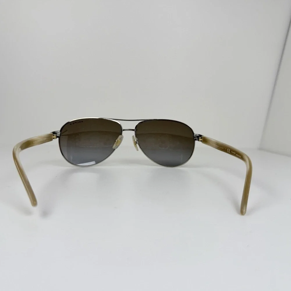 Ralph Lauren RA4004 101/T5 Polarized Aviator Sunglasses Gold Cream 59-13-130